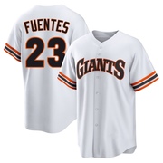 White Limited Tito Fuentes Men's San Francisco Giants Throwback Cooperstown Collection Jersey