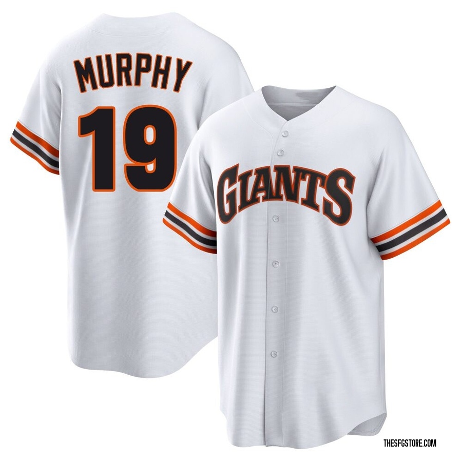 White Limited Tom Murphy Men's San Francisco Giants Throwback Cooperstown Collection Jersey