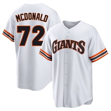 White Limited Trevor McDonald Youth San Francisco Giants Throwback Cooperstown Collection Jersey