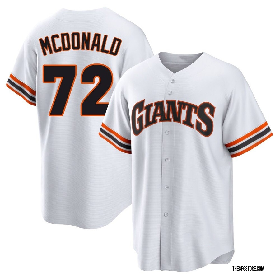 White Limited Trevor McDonald Youth San Francisco Giants Throwback Cooperstown Collection Jersey