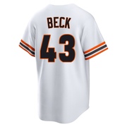 White Limited Tristan Beck Youth San Francisco Giants Throwback Cooperstown Collection Jersey