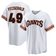 White Limited Tyler Fitzgerald Men's San Francisco Giants Throwback Cooperstown Collection Jersey