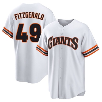 White Limited Tyler Fitzgerald Men's San Francisco Giants Throwback Cooperstown Collection Jersey