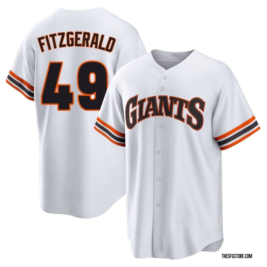 White Limited Tyler Fitzgerald Men's San Francisco Giants Throwback Cooperstown Collection Jersey