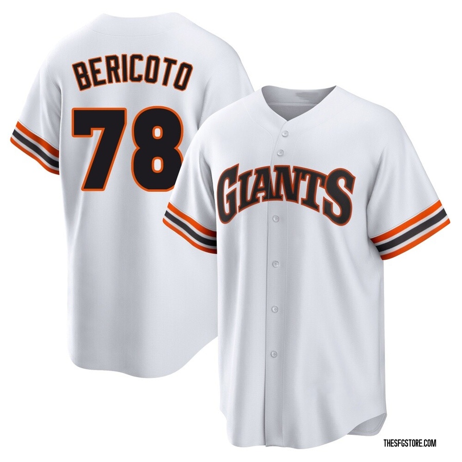 White Limited Victor Bericoto Men's San Francisco Giants Throwback Cooperstown Collection Jersey