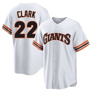 White Limited Will Clark Youth San Francisco Giants Throwback Cooperstown Collection Jersey