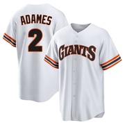 White Limited Willy Adames Youth San Francisco Giants Throwback Cooperstown Collection Jersey