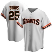 White Replica Bobby Bonds Men's San Francisco Giants Home Cooperstown Collection Jersey