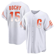 White Replica Bruce Bochy Men's San Francisco Giants 2021 City Connect Jersey