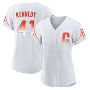 White Replica Buddy Kennedy Women's San Francisco Giants 2021 City Connect Jersey