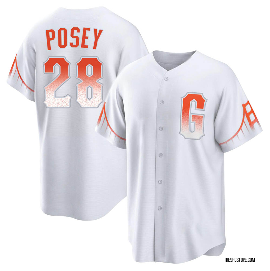 White Replica Buster Posey Youth San Francisco Giants 2021 City Connect Jersey
