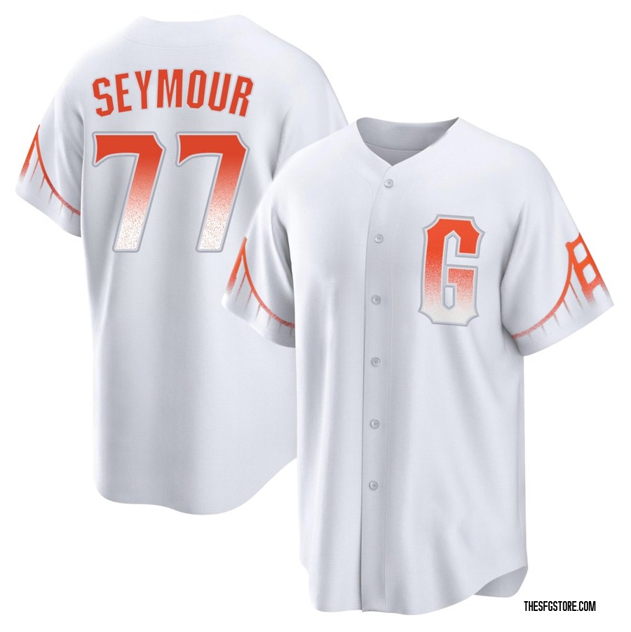 White Replica Carson Seymour Men's San Francisco Giants 2021 City Connect Jersey