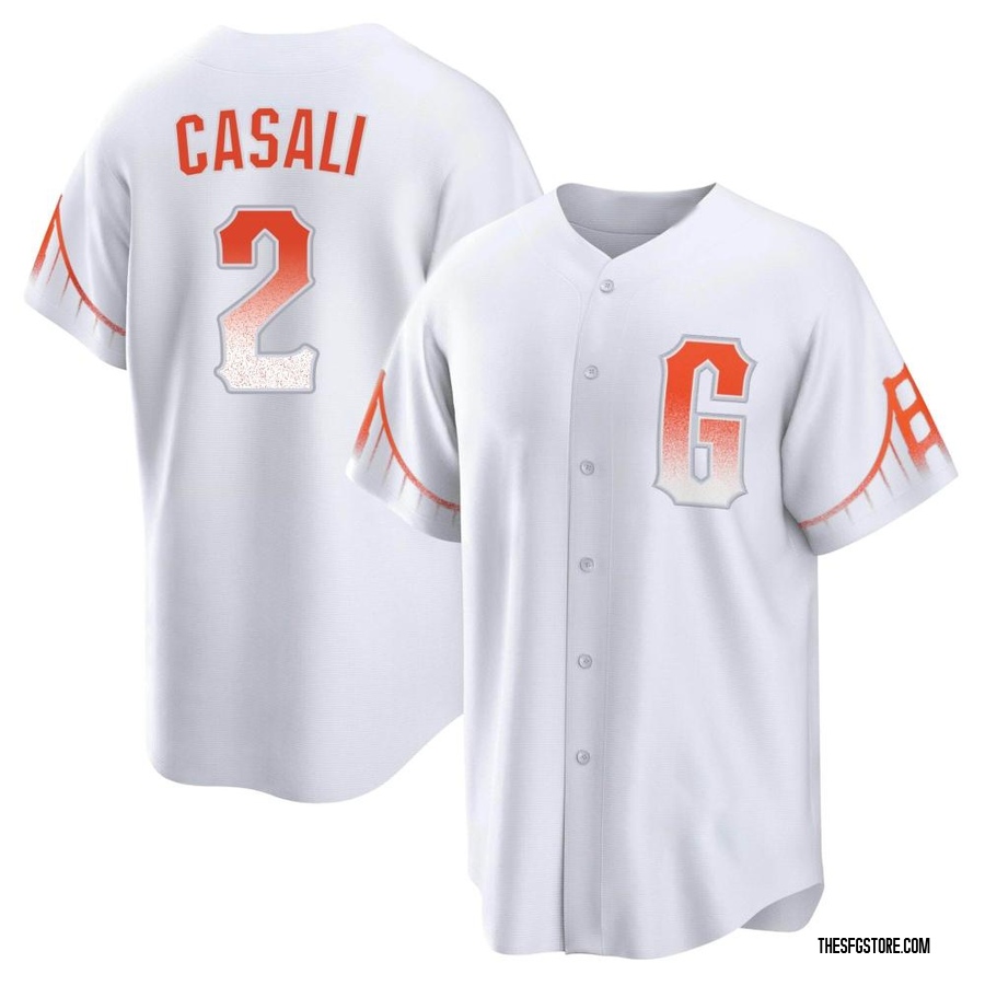White Replica Curt Casali Men's San Francisco Giants 2021 City Connect Jersey