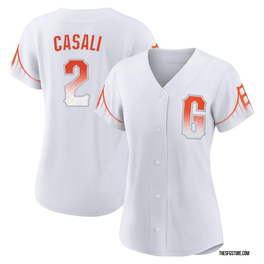White Replica Curt Casali Women's San Francisco Giants 2021 City Connect Jersey