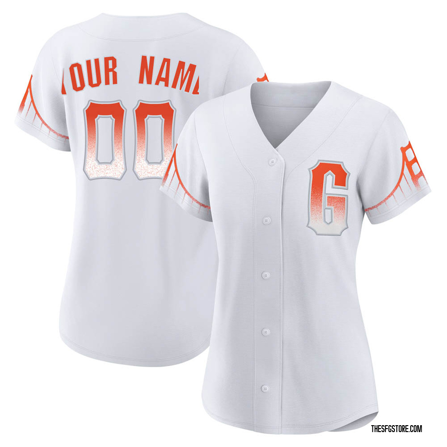 White Replica Custom Women's San Francisco Giants 2021 City Connect Jersey