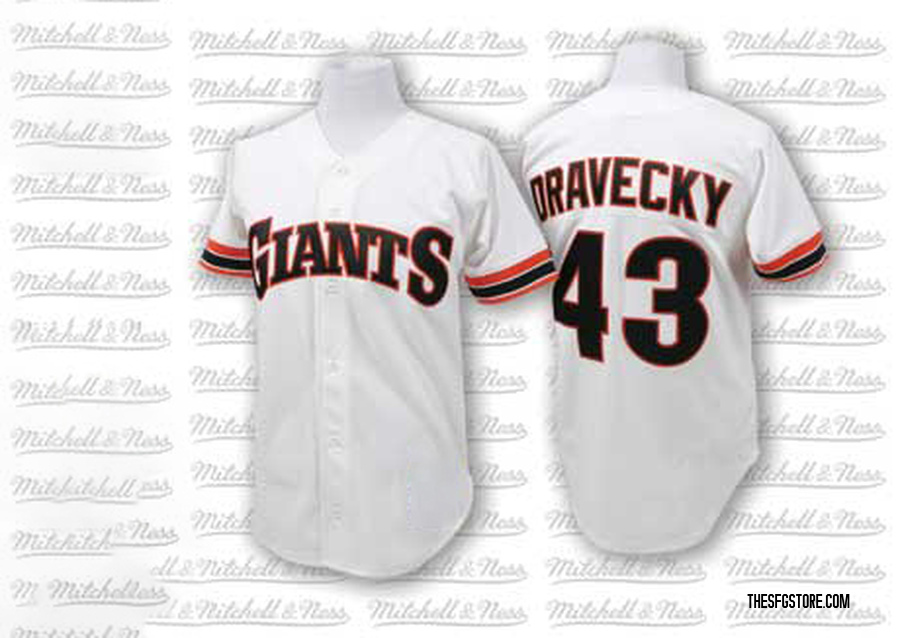 White Replica Dave Dravecky Men's San Francisco Giants 1989 Throwback Jersey