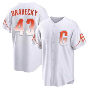 White Replica Dave Dravecky Men's San Francisco Giants 2021 City Connect Jersey