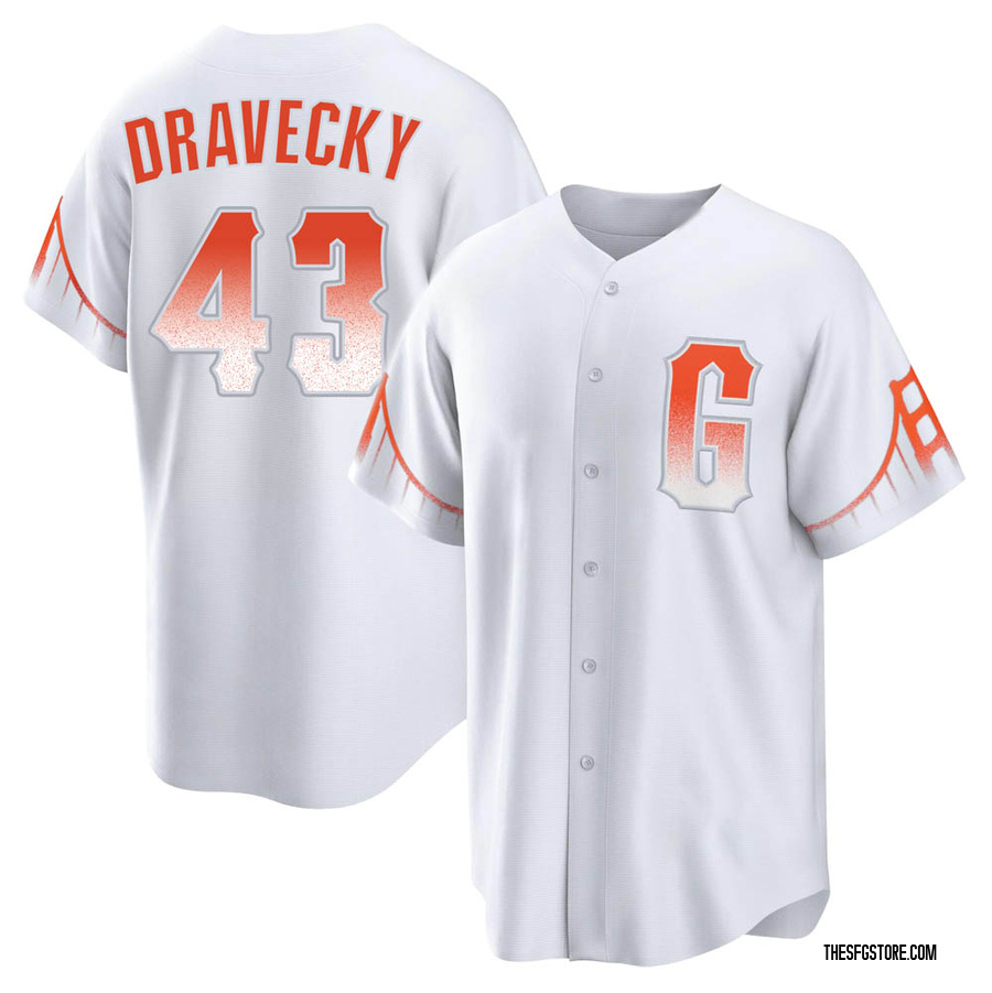 White Replica Dave Dravecky Youth San Francisco Giants 2021 City Connect Jersey