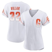 White Replica David Villar Women's San Francisco Giants 2021 City Connect Jersey