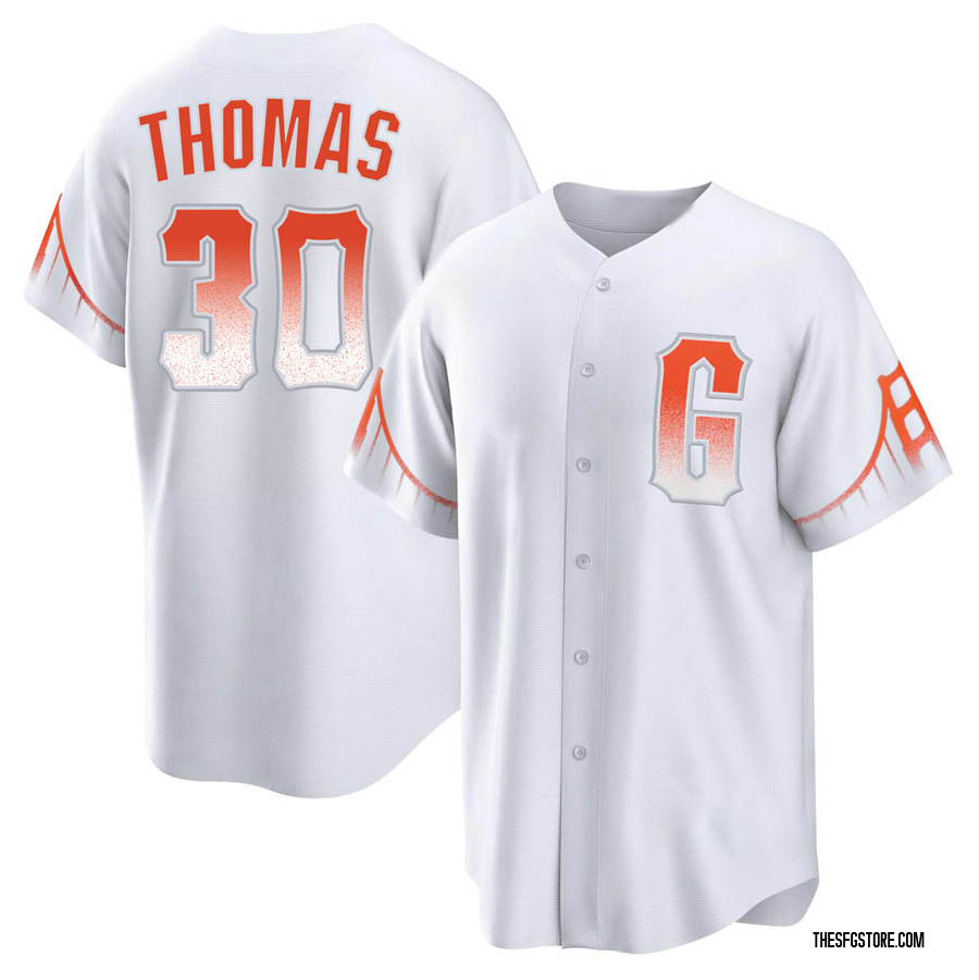 White Replica Derrel Thomas Youth San Francisco Giants 2021 City Connect Jersey