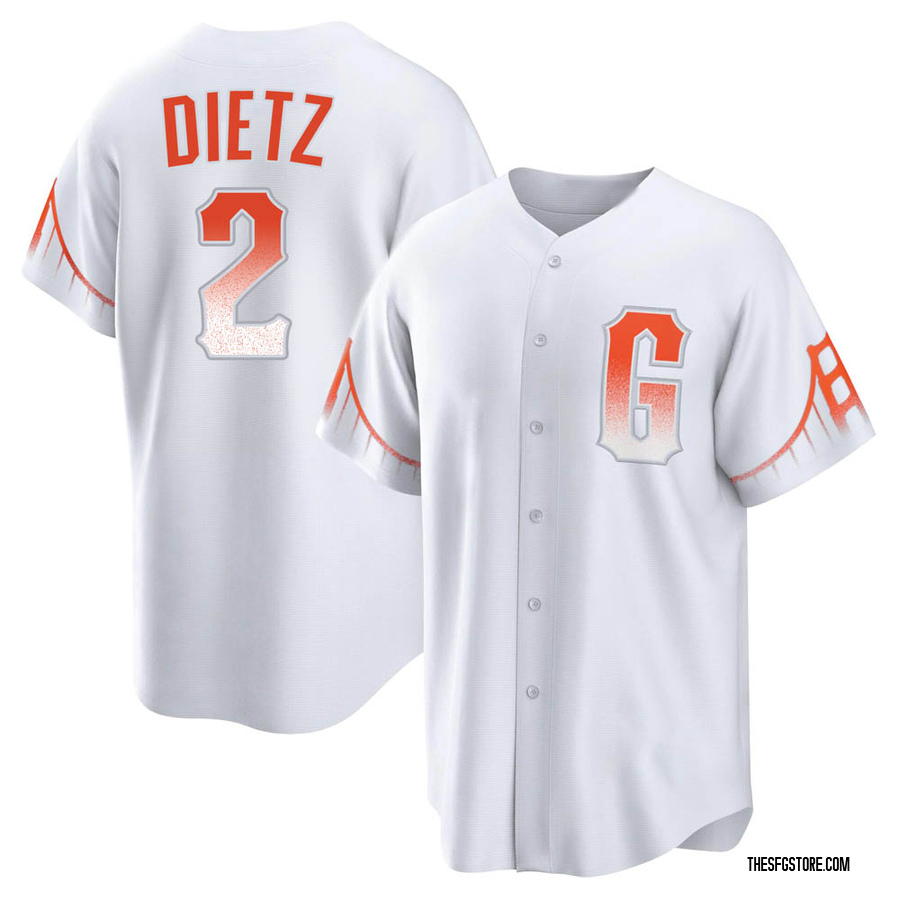 White Replica Dick Dietz Men's San Francisco Giants 2021 City Connect Jersey