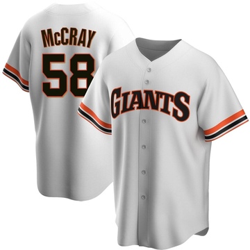 White Replica Grant McCray Men's San Francisco Giants Home Cooperstown Collection Jersey