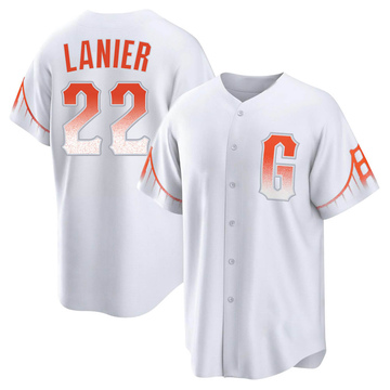 White Replica Hal Lanier Men's San Francisco Giants 2021 City Connect Jersey