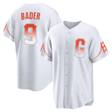 White Replica Harrison Bader Men's San Francisco Giants 2021 City Connect Jersey