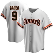 White Replica Harrison Bader Youth San Francisco Giants Home Cooperstown Collection Jersey
