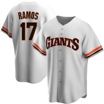 White Replica Heliot Ramos Men's San Francisco Giants Home Cooperstown Collection Jersey