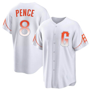 White Replica Hunter Pence Men's San Francisco Giants 2021 City Connect Jersey