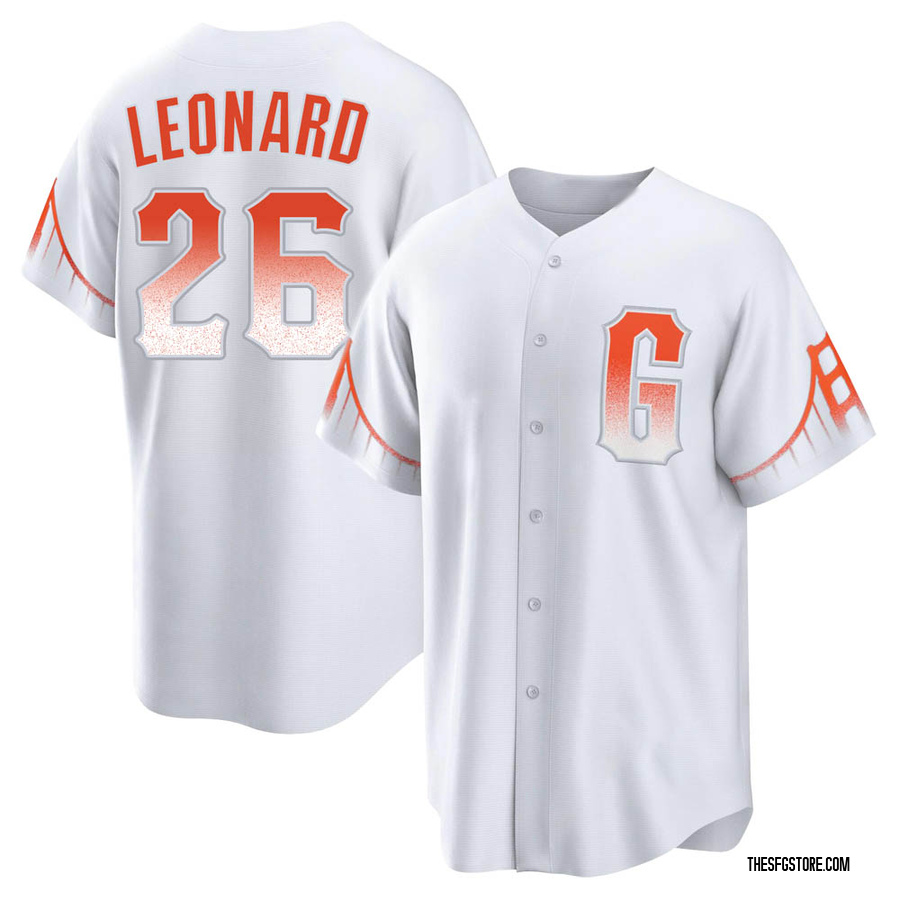 White Replica Jeffrey Leonard Men's San Francisco Giants 2021 City Connect Jersey