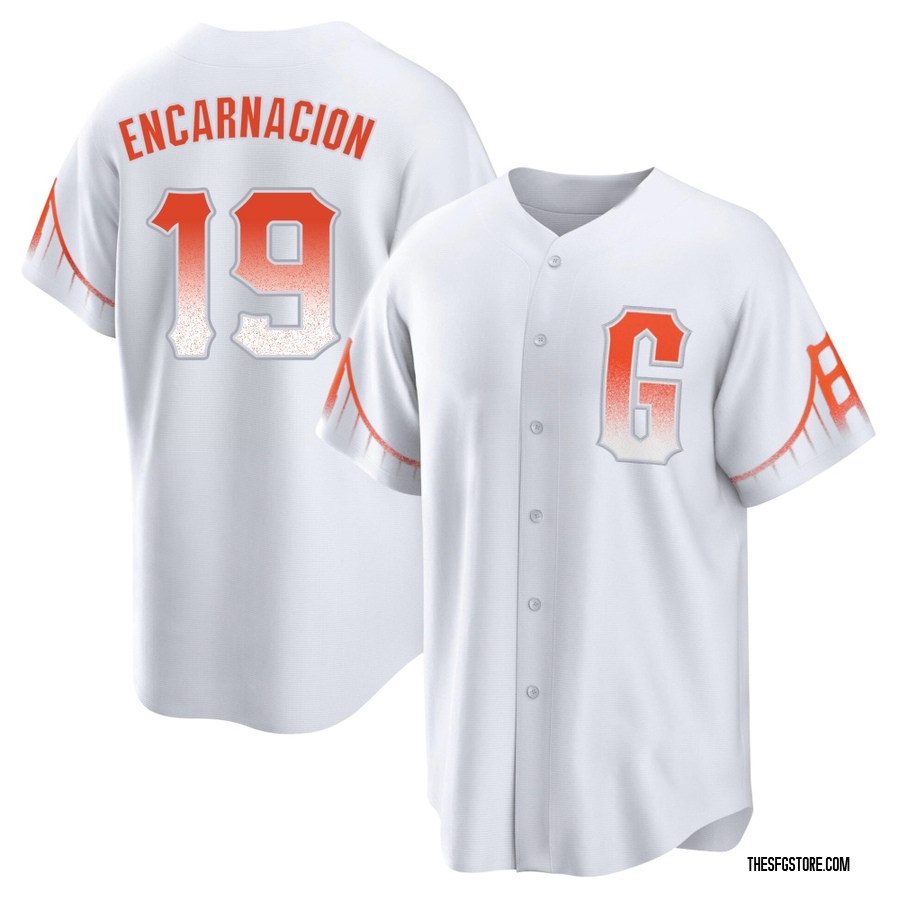 White Replica Jerar Encarnacion Men's San Francisco Giants 2021 City Connect Jersey