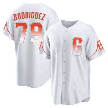 White Replica Jesus Rodriguez Men's San Francisco Giants 2021 City Connect Jersey