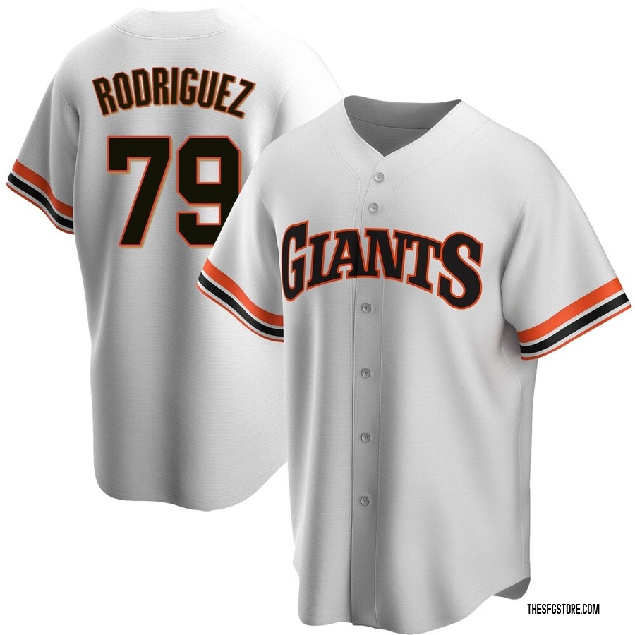 White Replica Jesus Rodriguez Youth San Francisco Giants Home Cooperstown Collection Jersey