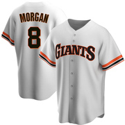 White Replica Joe Morgan Men's San Francisco Giants Home Cooperstown Collection Jersey