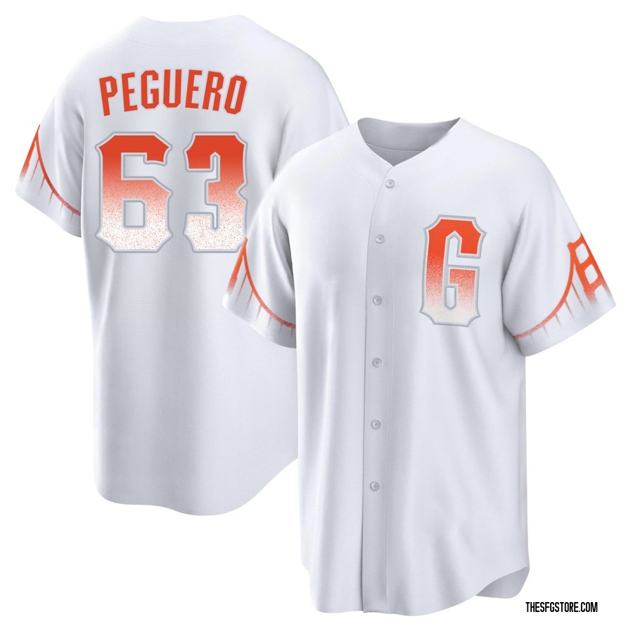White Replica Joel Peguero Men's San Francisco Giants 2021 City Connect Jersey