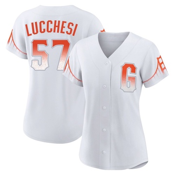White Replica Joey Lucchesi Women's San Francisco Giants 2021 City Connect Jersey