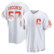 White Replica Joey Lucchesi Youth San Francisco Giants 2021 City Connect Jersey