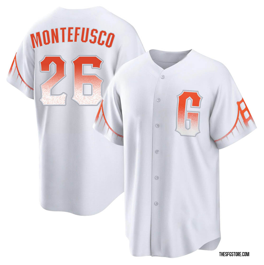 White Replica John Montefusco Men's San Francisco Giants 2021 City Connect Jersey