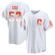 White Replica Jonah Cox Men's San Francisco Giants 2021 City Connect Jersey