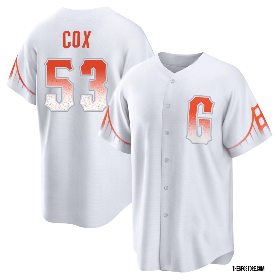 White Replica Jonah Cox Men's San Francisco Giants 2021 City Connect Jersey
