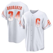 White Replica JT Brubaker Youth San Francisco Giants 2021 City Connect Jersey