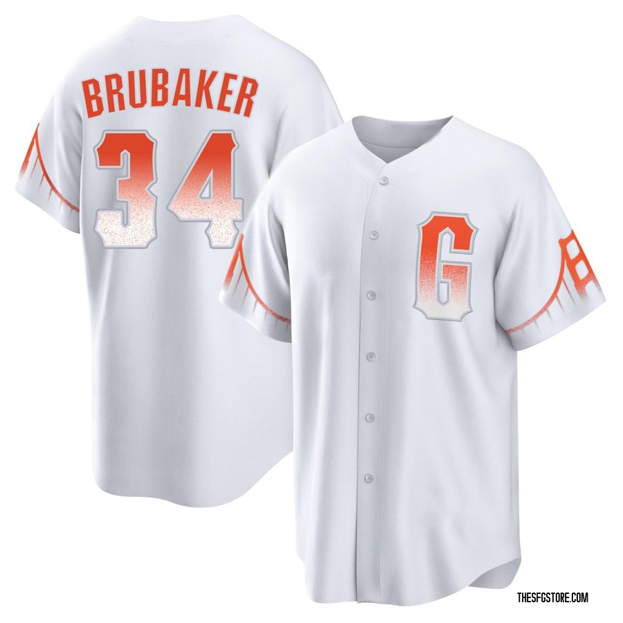 White Replica JT Brubaker Youth San Francisco Giants 2021 City Connect Jersey