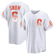 White Replica J.t. Snow Youth San Francisco Giants 2021 City Connect Jersey