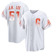 White Replica Jung Hoo Lee Youth San Francisco Giants 2021 City Connect Jersey