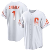 White Replica Luis Arraez Men's San Francisco Giants 2021 City Connect Jersey