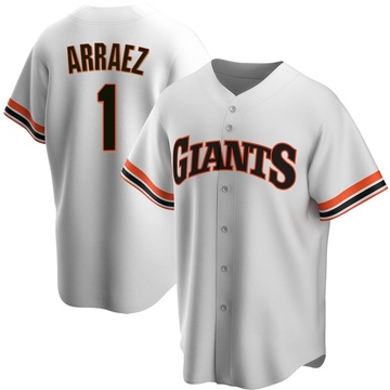 White Replica Luis Arraez Men's San Francisco Giants Home Cooperstown Collection Jersey
