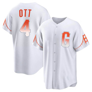 White Replica Mel Ott Youth San Francisco Giants 2021 City Connect Jersey