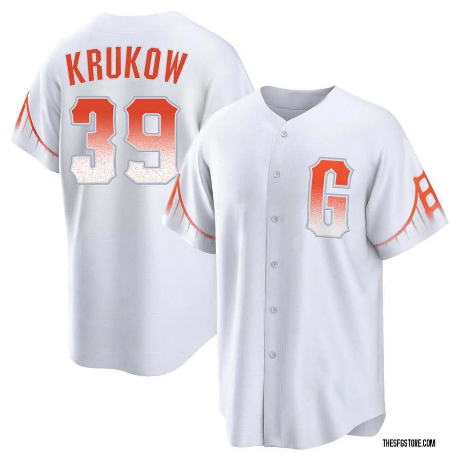 White Replica Mike Krukow Men's San Francisco Giants 2021 City Connect Jersey